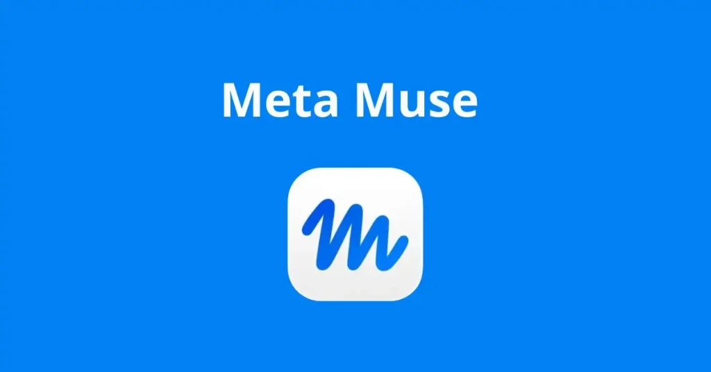 Meta Muse AI agent logo on a blue background