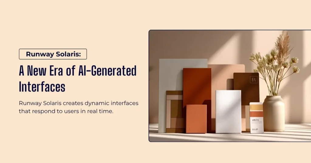 AI-generated interface design showcasing a modern interior-inspired visual layout
